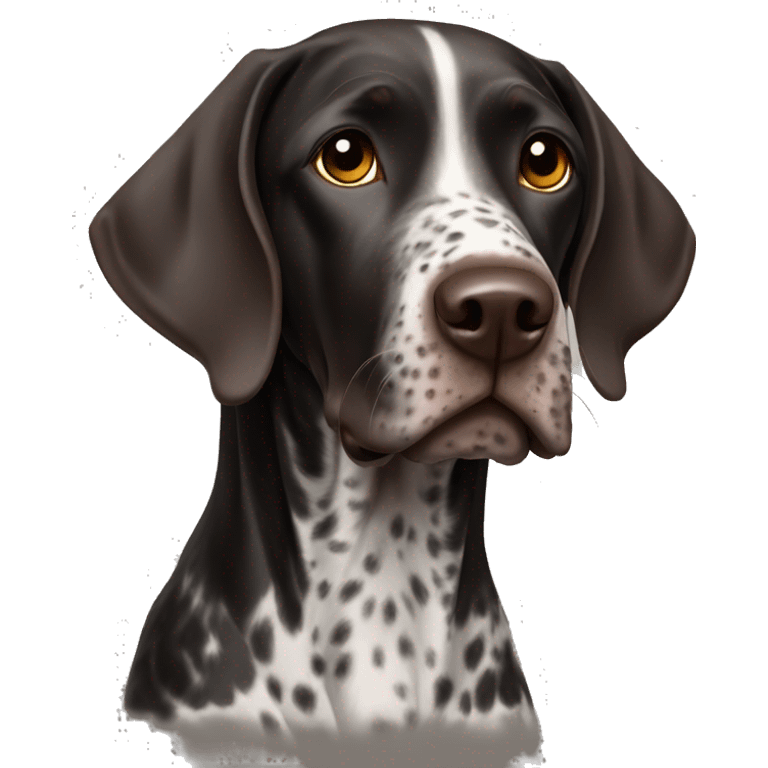 Black German shorthair pointer emoji