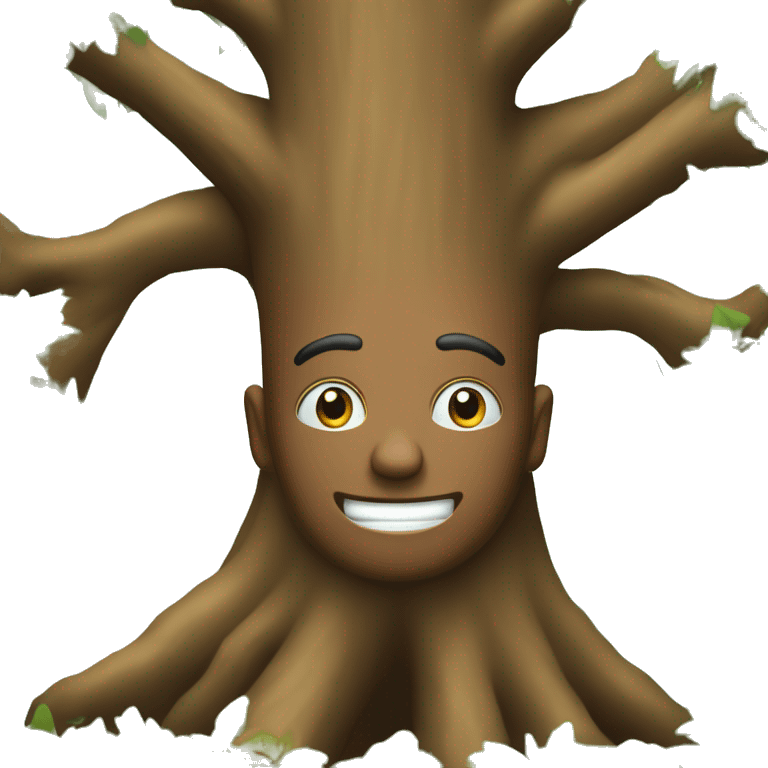 Dans la forêt sous un arbre emoji