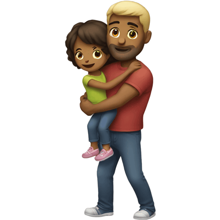 Man carrying girl emoji