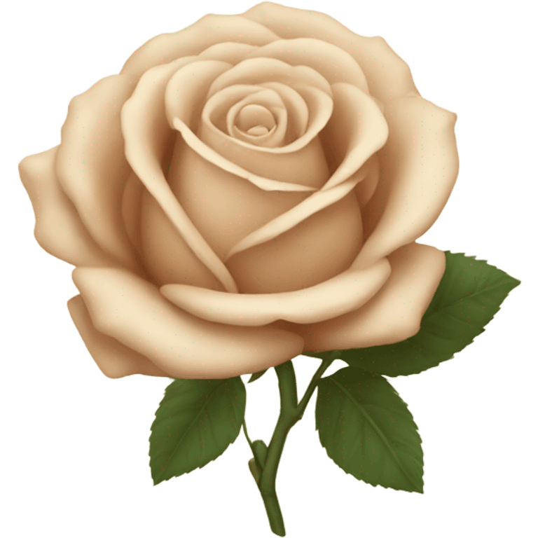 beige rose emoji