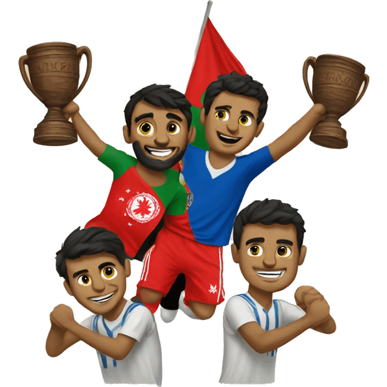 Afghan team winning Australian  emoji