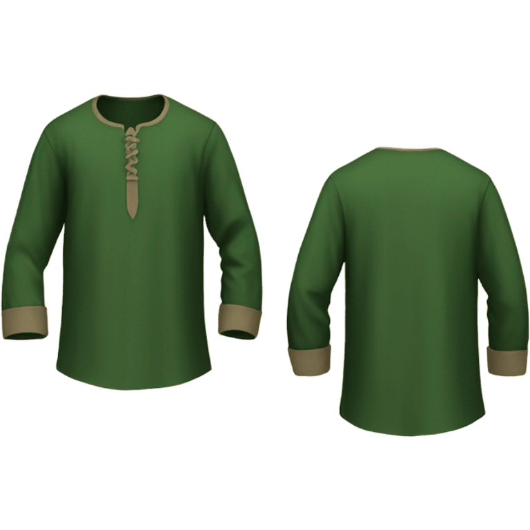 medieval shirt green emoji