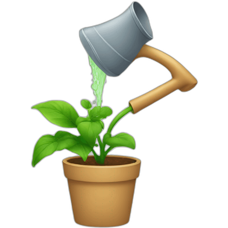 a person watering a plant emoji