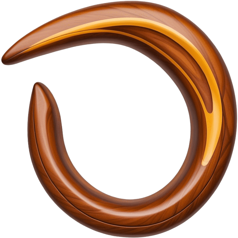 Cinematic Realistic image of a classic boomerang, rendered with detailed wood grain textures and vibrant colors, set against a sunlit outback landscape that emphasizes its iconic Australian heritage emoji