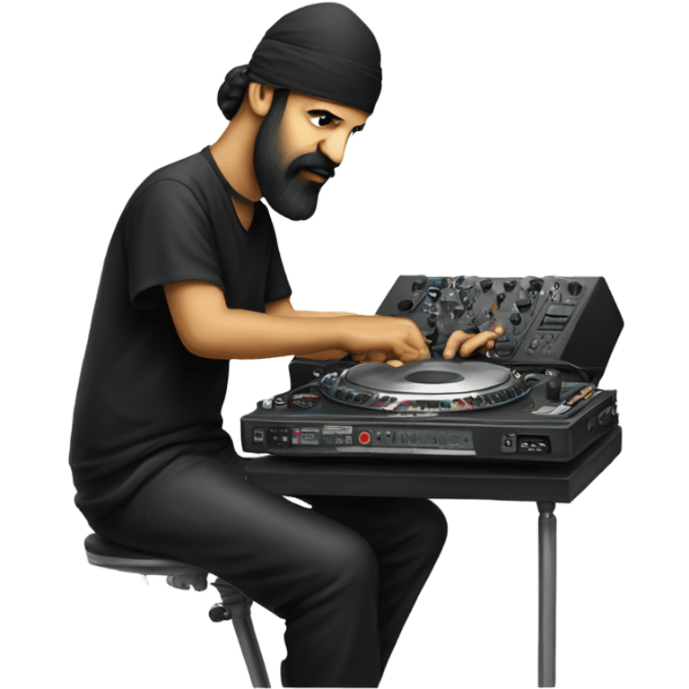 Kim thayil playing DJ emoji