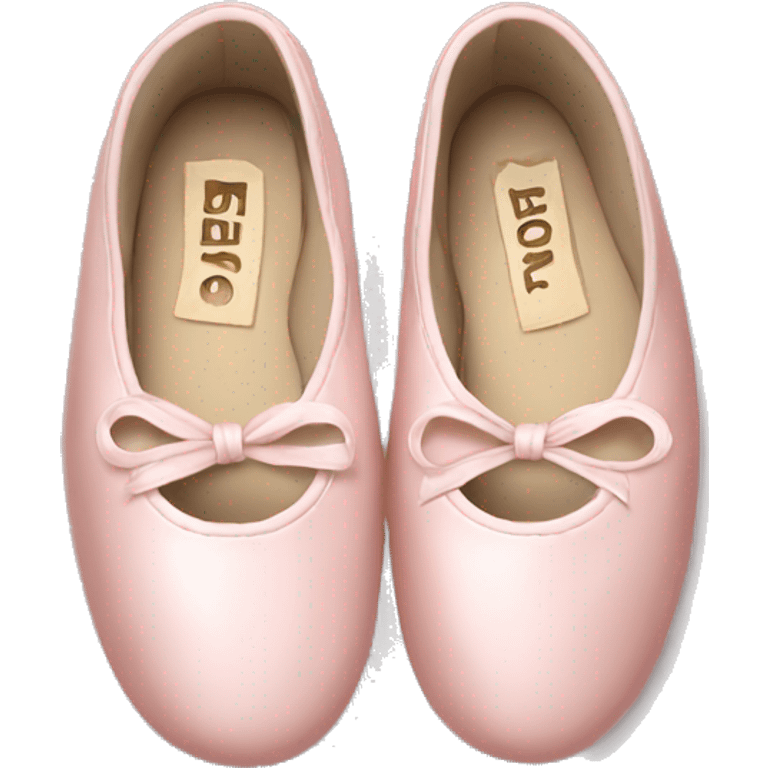 Pale pink ballet shoes emoji