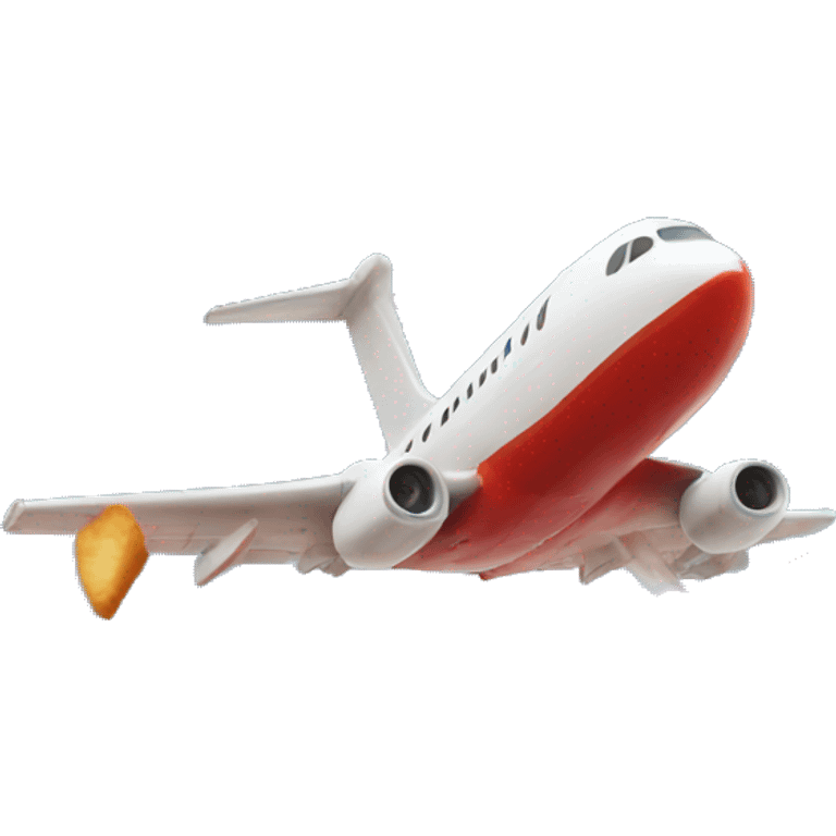 plane in a pizza storm emoji