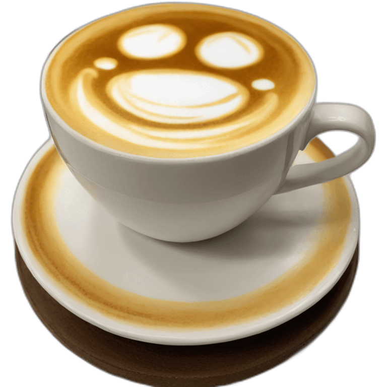 latte art emoji