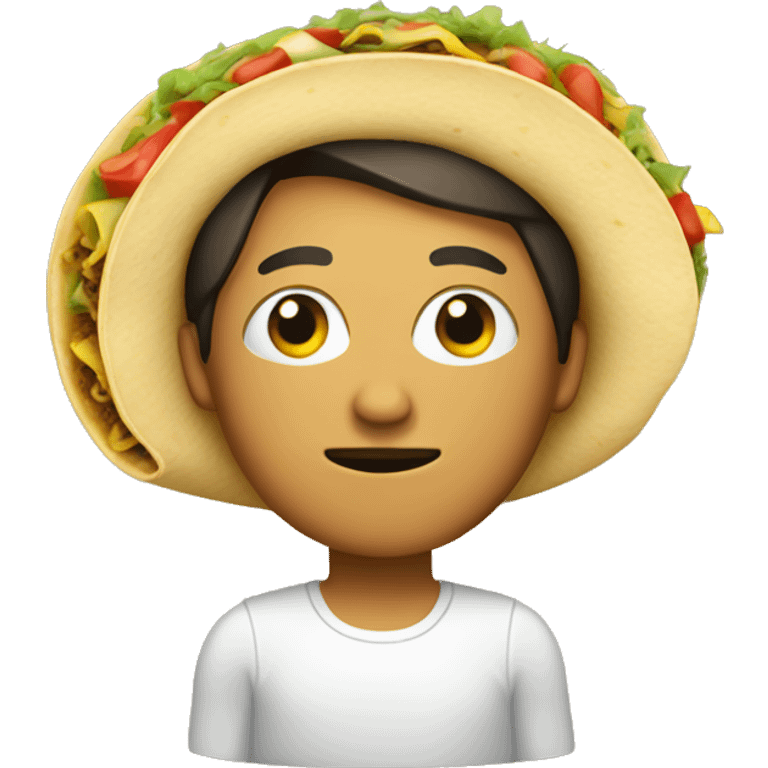 Person with the body of a taco emoji