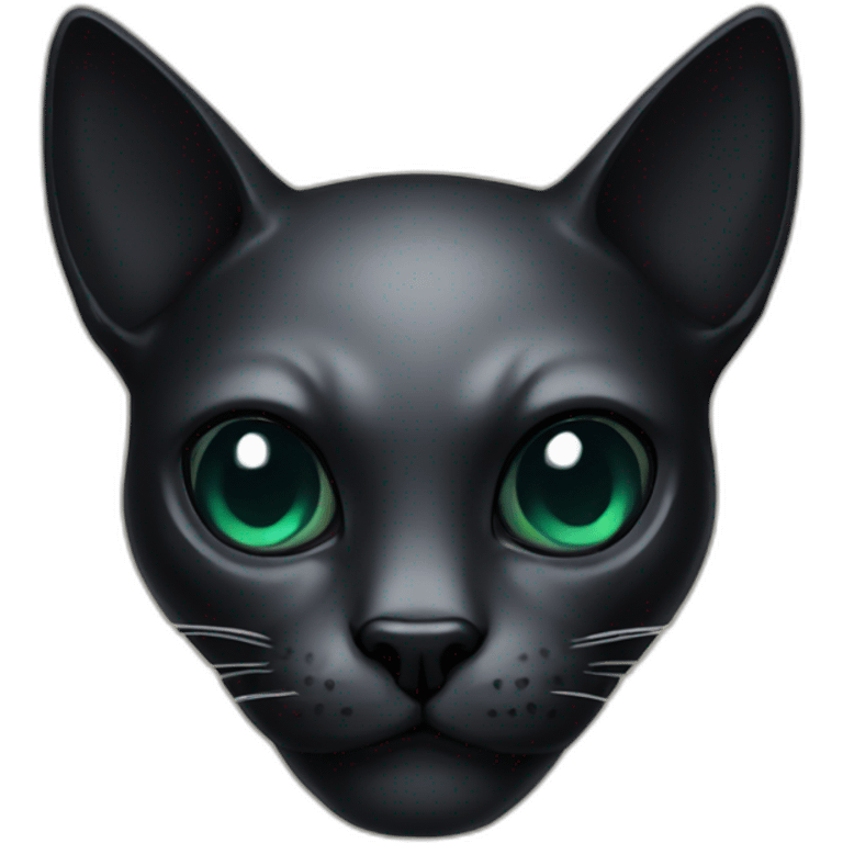 Black-cat-skull emoji