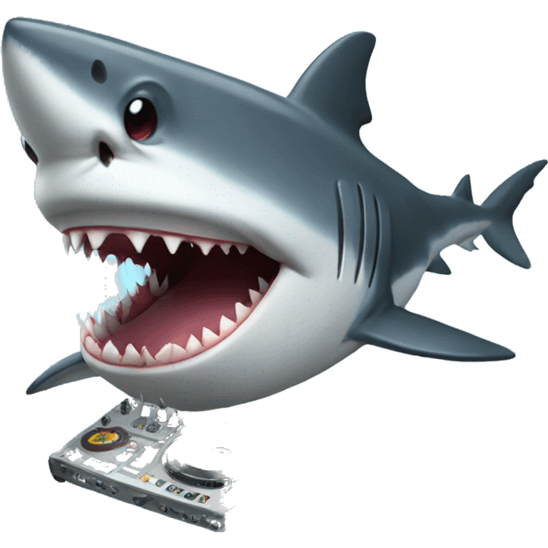 shark dJ emoji