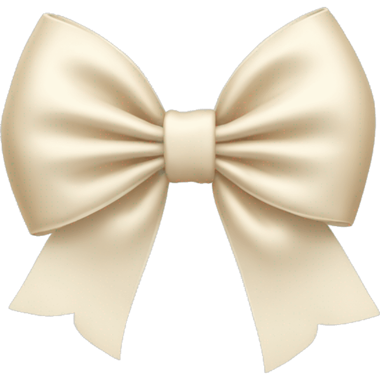 Cream bow emoji