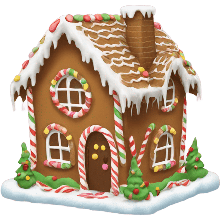 gingerbread house emoji