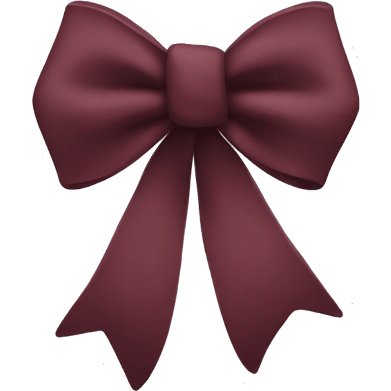 Maroon bow emoji