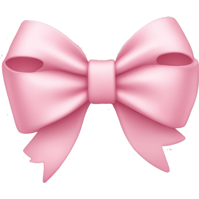 light pink bow on light pink bow emoji