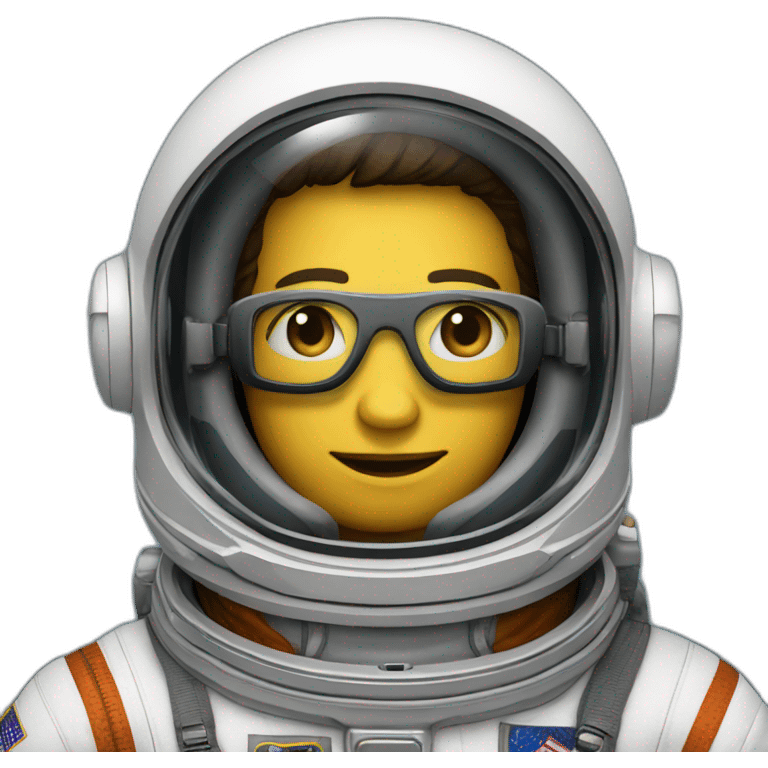 Astronaut mi Brille emoji