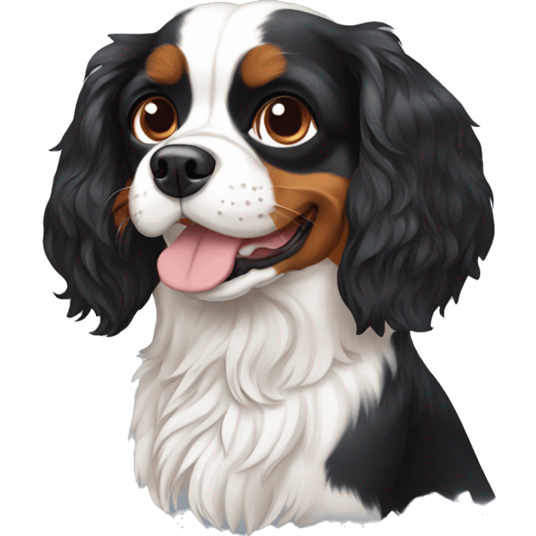 A dog cavalier king charles emoji