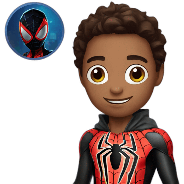 Spiderman Miles morales emoji