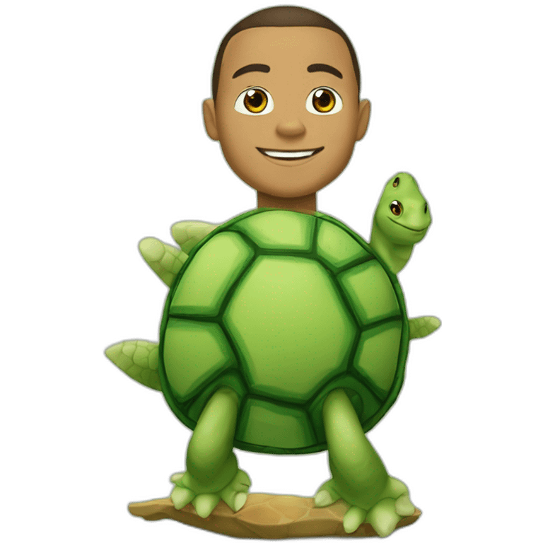 Ronaldo sur une tortue emoji