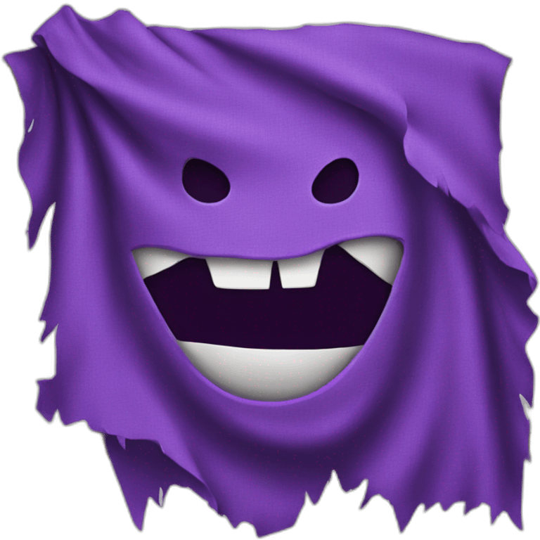 purple ripped cloth emoji