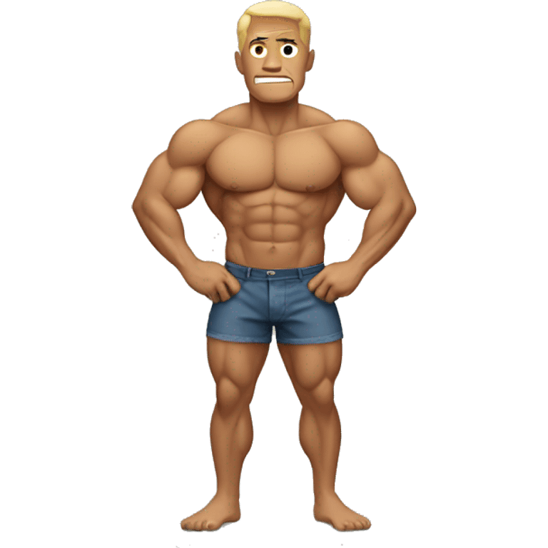 A man with muscle emoji