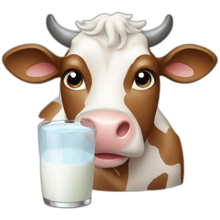 Cow doing milk  emoji