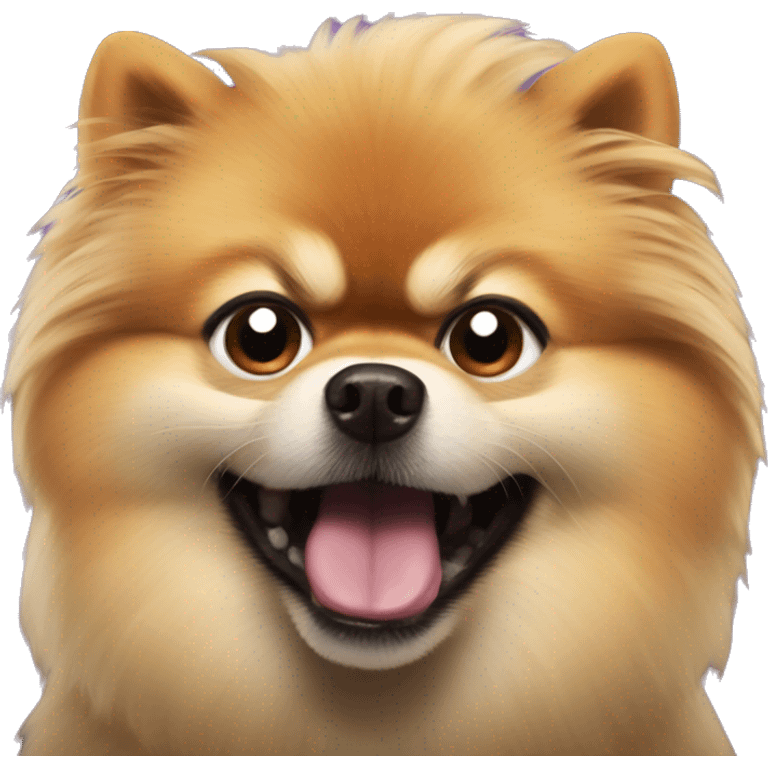 superhero angry pomeranian emoji