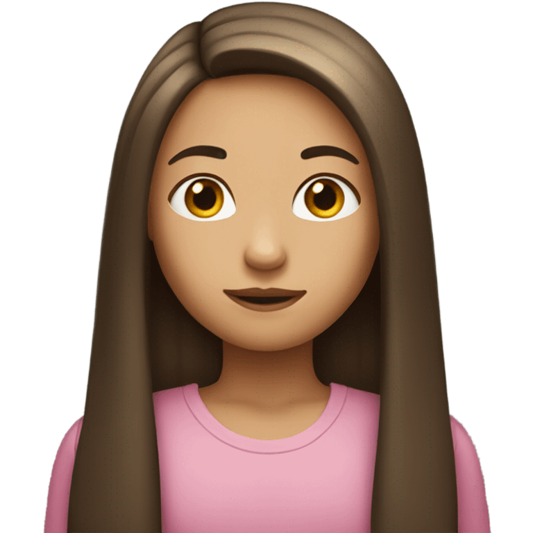 girl with straight hair emoji