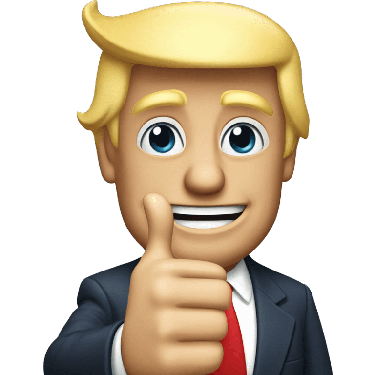 Donald Trump thumbs up. emoji