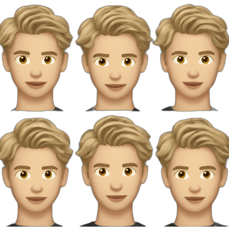 Austin Butler handsome actor dune short hair emoji