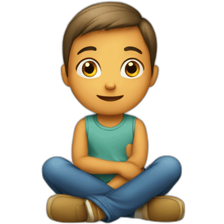 Child sitting emoji