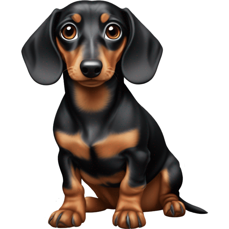 Dapple mini dachshund emoji