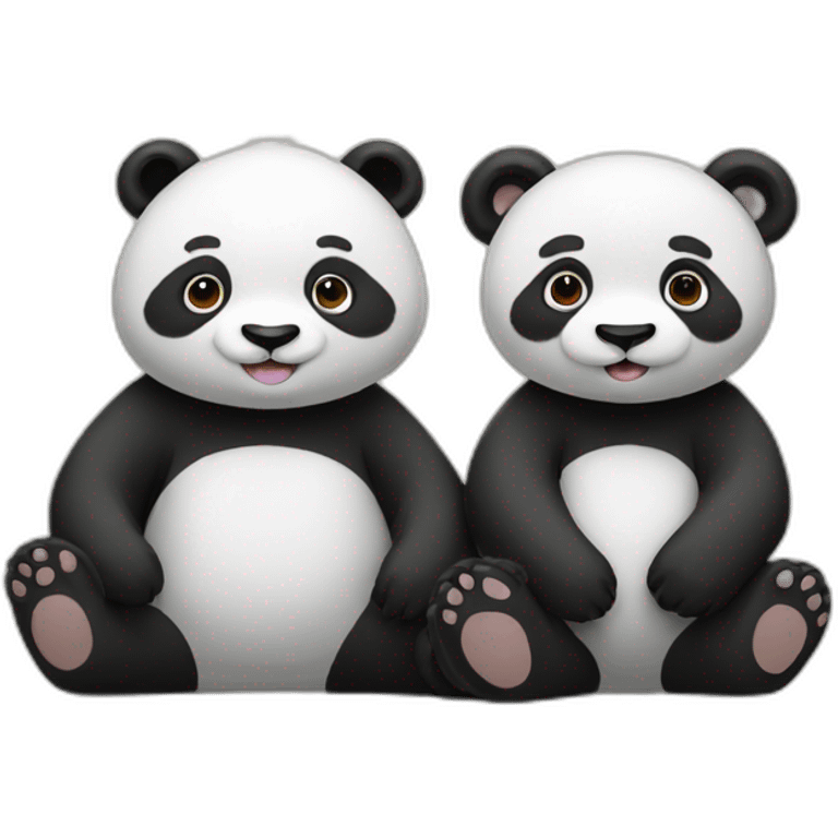 Panda and Bear emoji