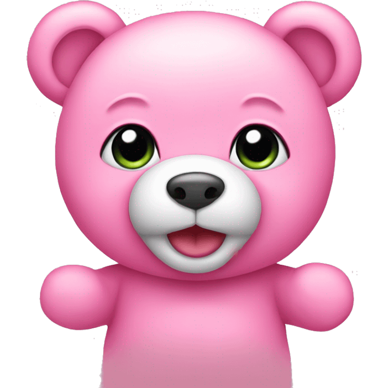 pink cute teddy bear emoji