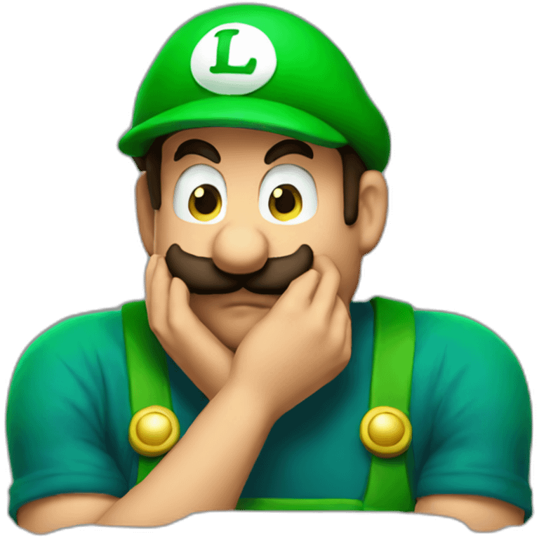 Luigi sooooooo sad emoji