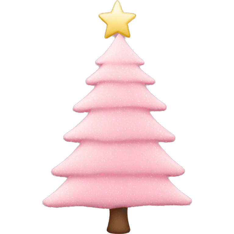 light pink christmas tree emoji