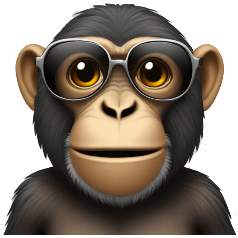 a monkey wearing sunglasses emoji