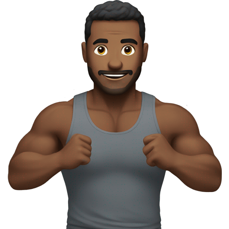 Man doing workout emoji