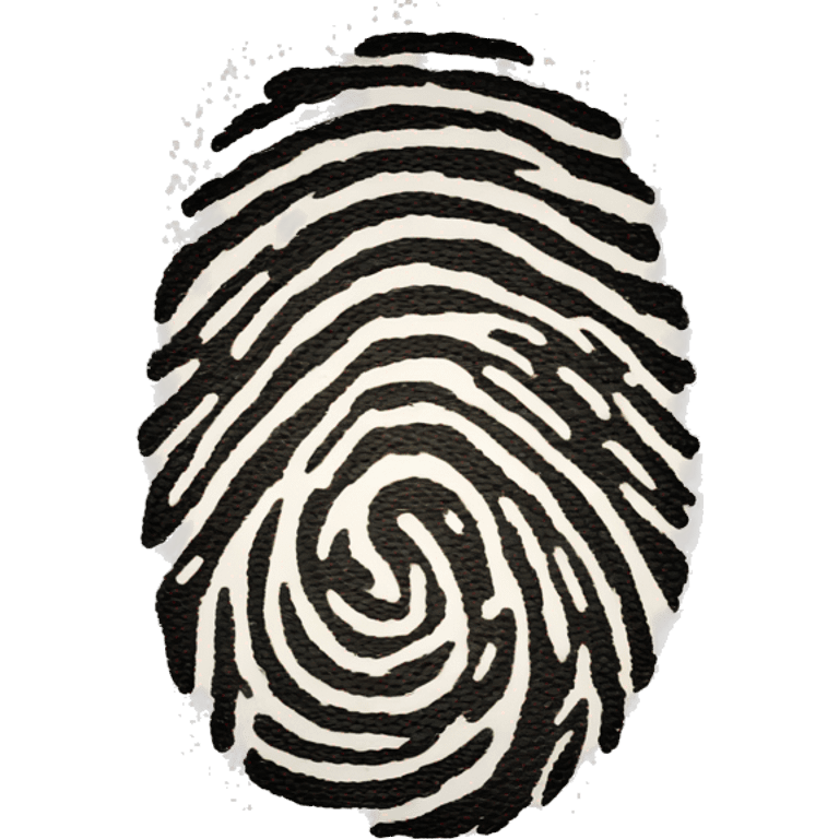 a fingerprint emoji