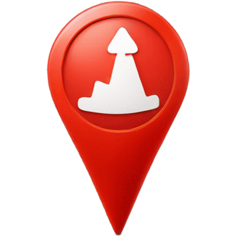 red map pin emoji