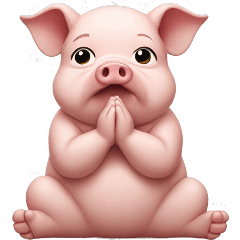 praying pig emoji