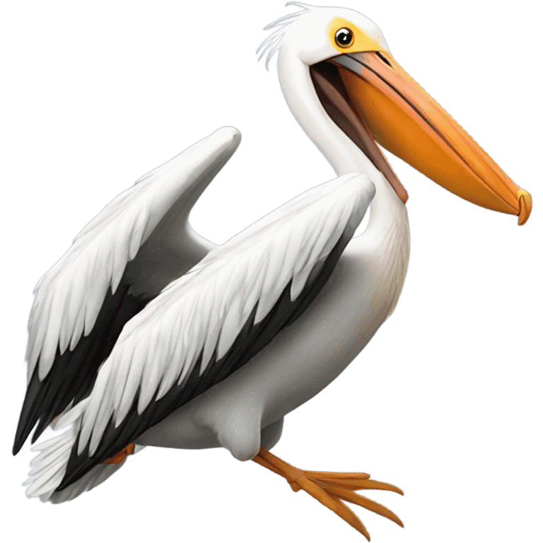 Pelican flying emoji