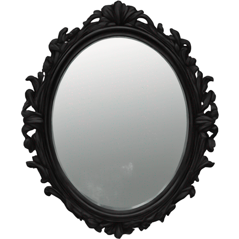 black Vintage mirror  emoji