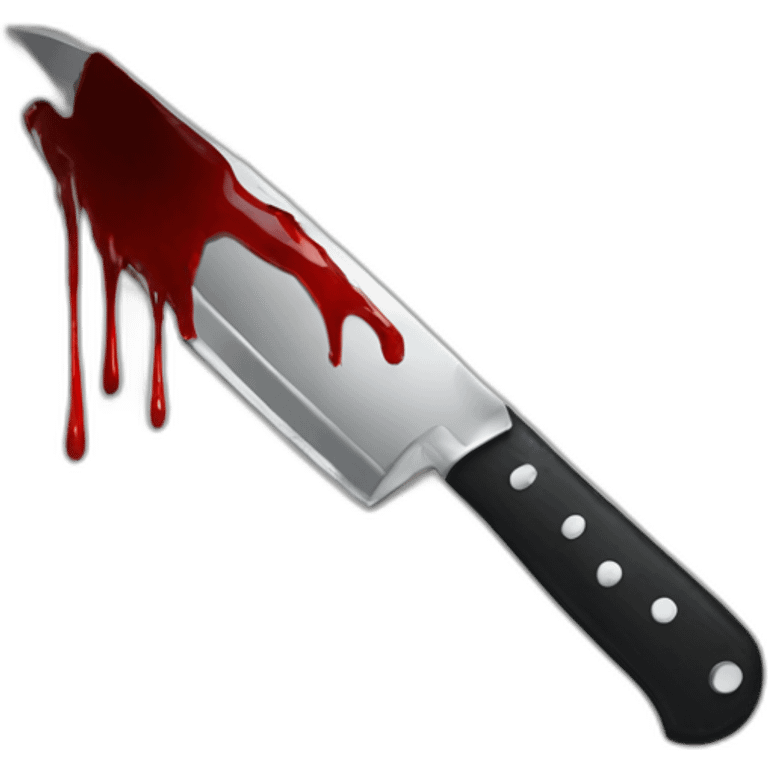 Knife with blood emoji