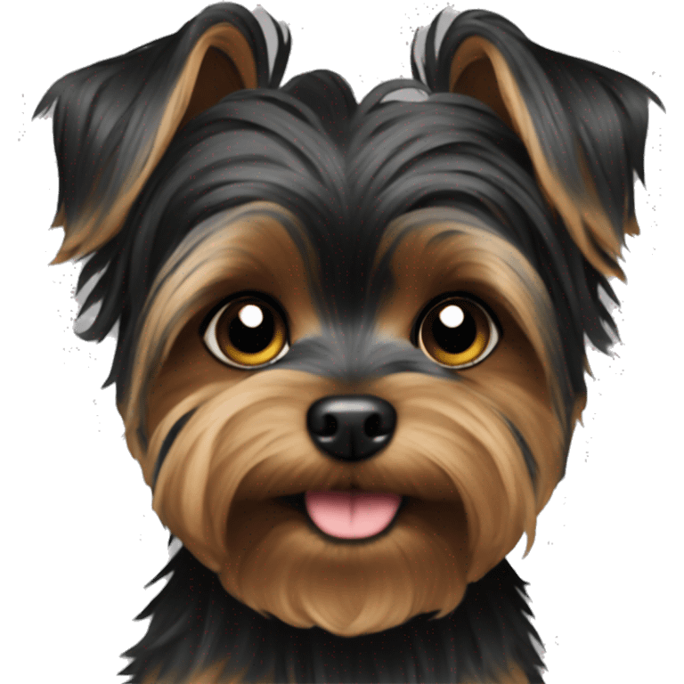 Small full black yorki  emoji