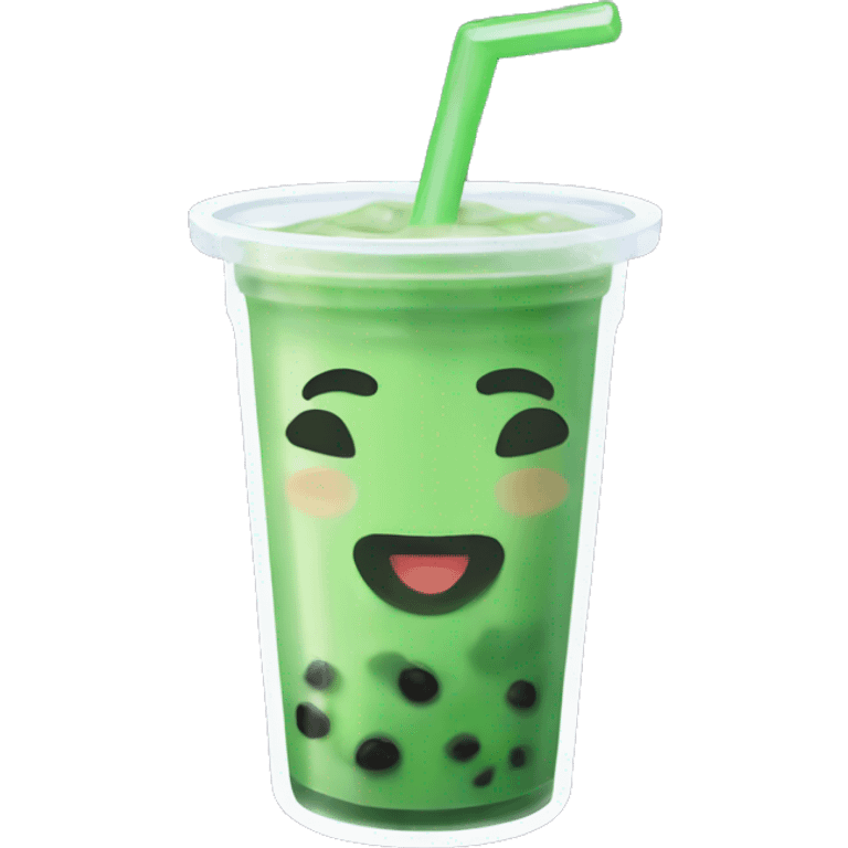 green boba tea emoji