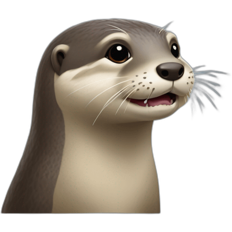 Loutre dans touk-touk  emoji