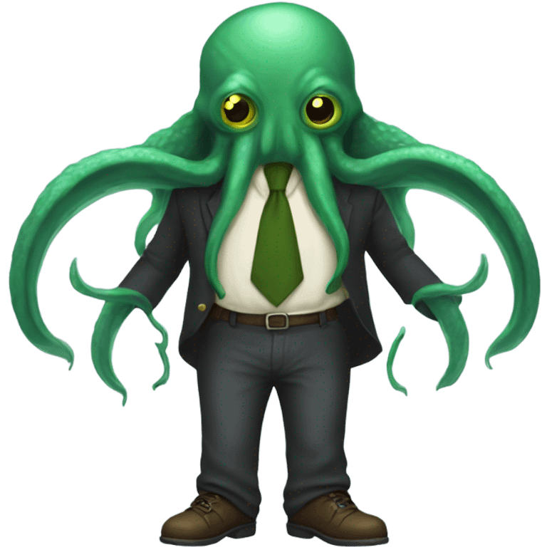 Cthulhu with pants emoji