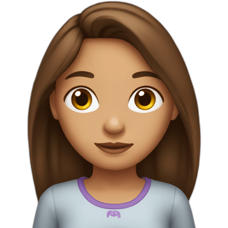 fille-couette-brune emoji