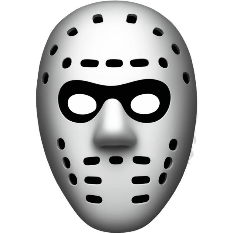 Black hockey mask，kanye west emoji